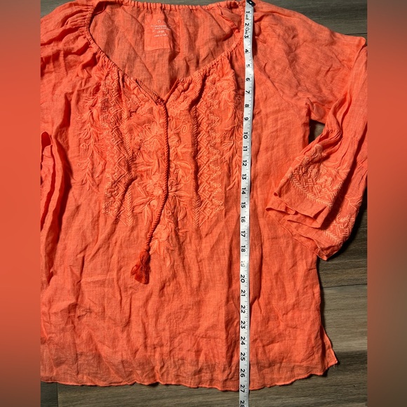 Karyn Seo‎ Women 100% Linen Blouse- Large - Picture 5 of 10